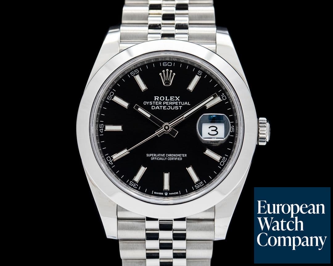 Image of Rolex 126300 Datejust 41MM Jubilee SS Black Dial