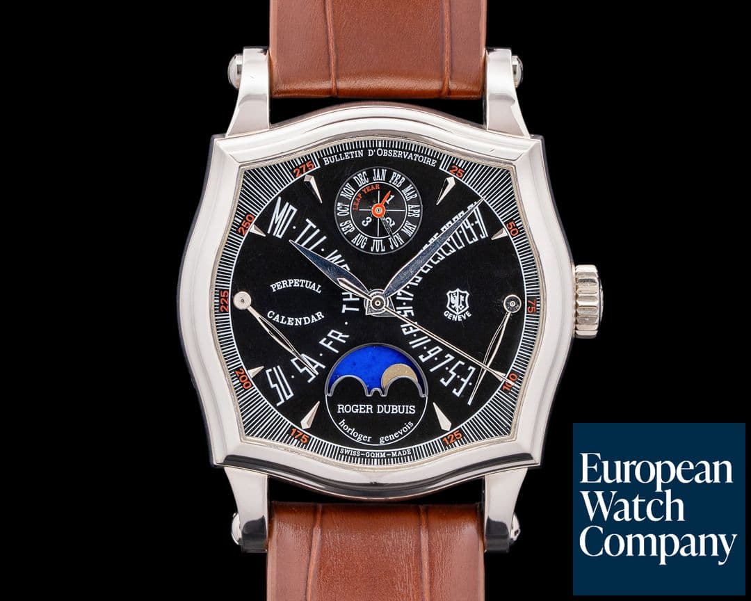 Image of Roger Dubuis S37 Sympathie Perpetual Calendar Double Retrograde Black Dial RARE