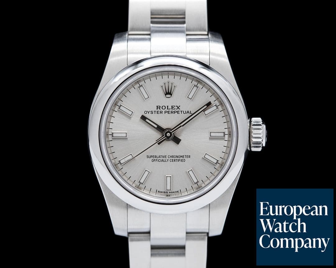 Image of Rolex 176200 Lady Oyster Perpetual SS Silver Dial