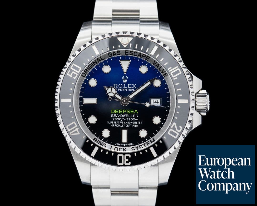 Image of Rolex Sea Dweller Deep Sea D-Blue "James Cameron" SS Blue Dial