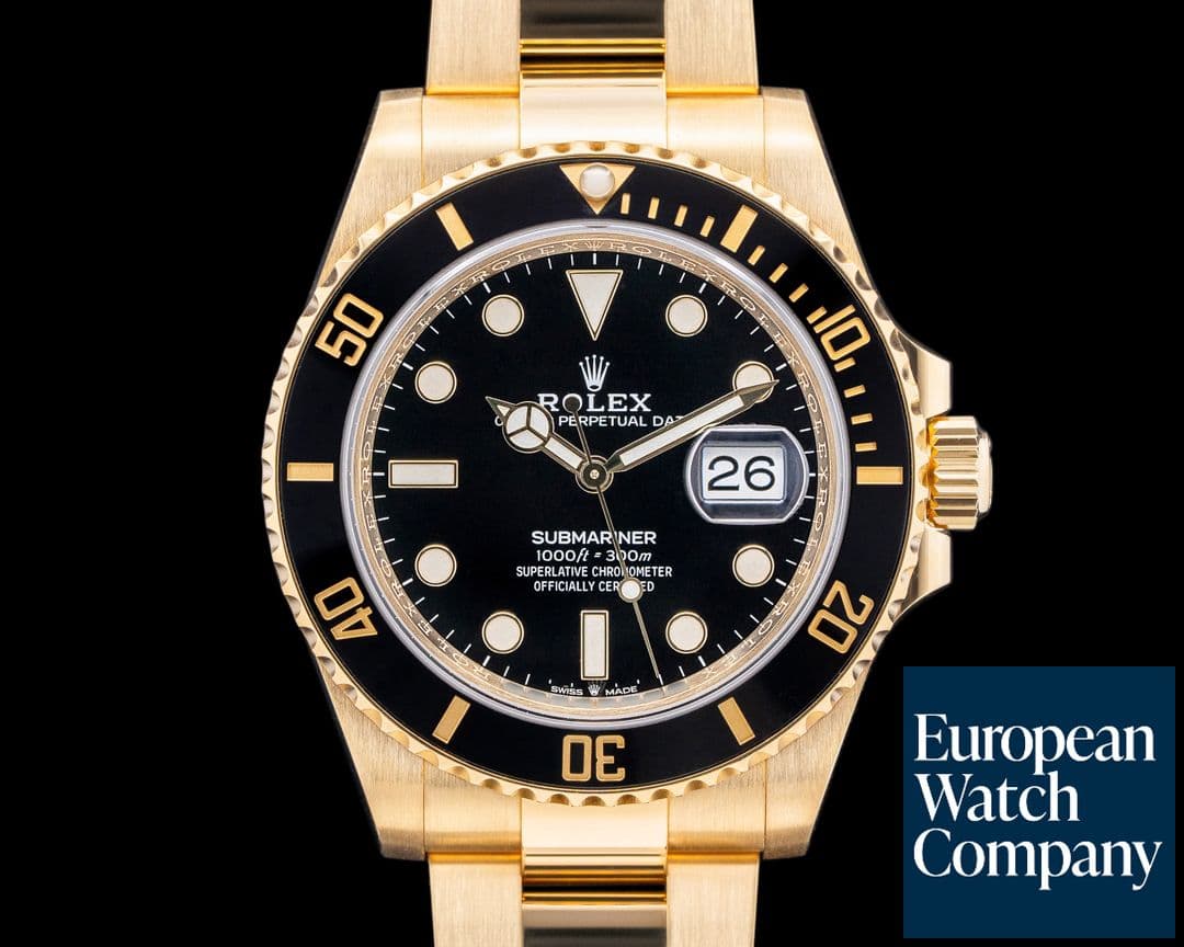 Image of Rolex 126618 Submariner 18K Yellow Gold Black Dial 2024