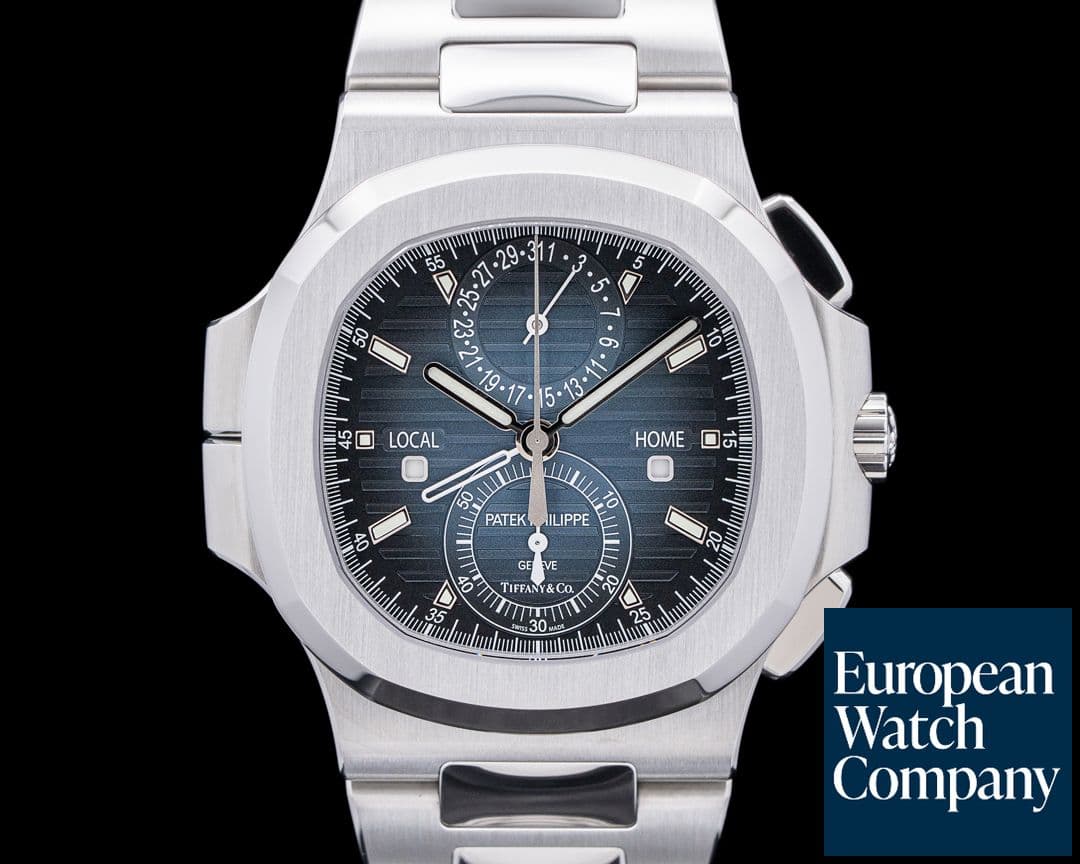 Image of Patek Philippe Nautilus Travel Time 5990 Blue Dial Tiffany & Co UNWORN