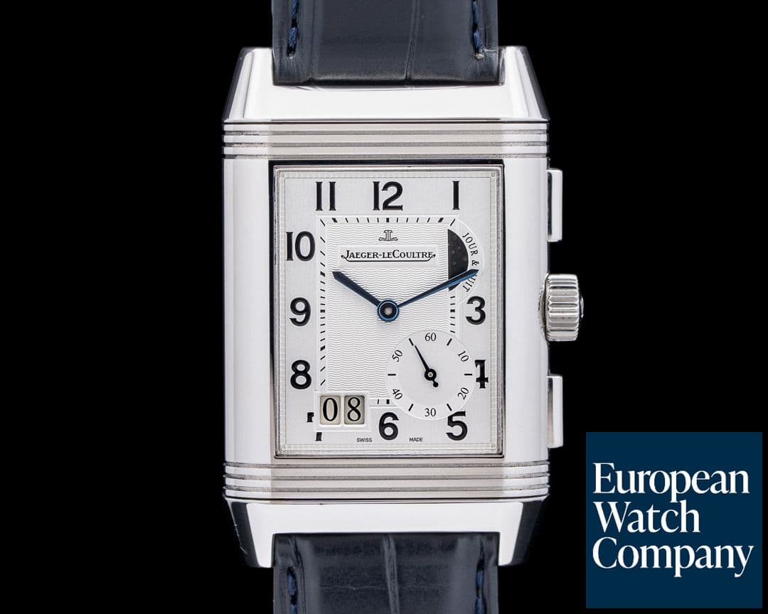 Image of Jaeger LeCoultre Grande Reverso GMT SS Silver / Black Dial