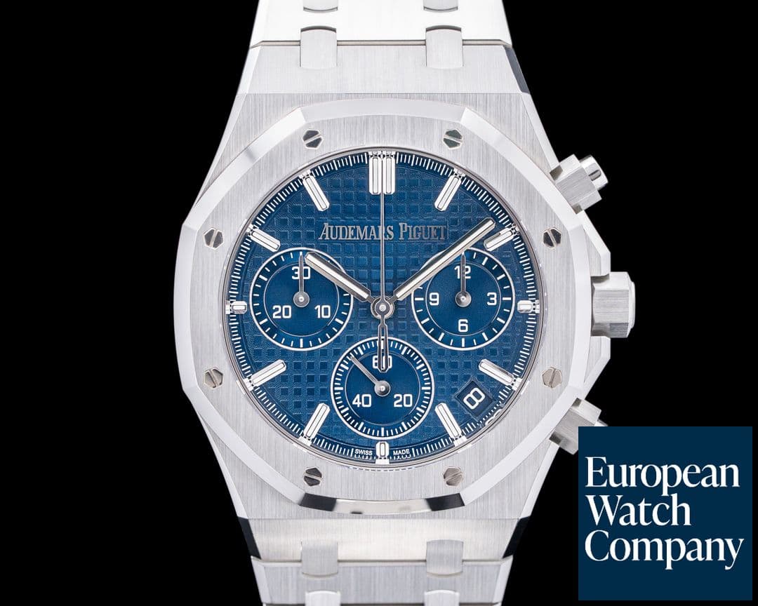 Image of Audemars Piguet Royal Oak Chronograph "50th Anniversary" SS Blue Dial