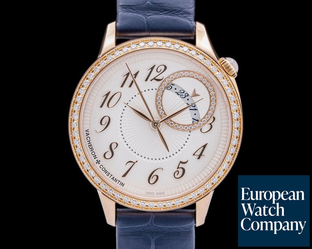 Image of Vacheron Constantin Égérie Self-Winding Diamond 18K Rose Gold Silver Dial