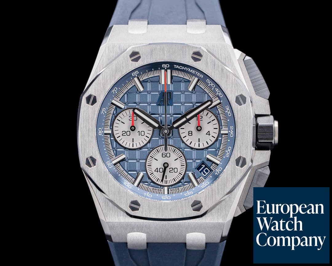 Image of Audemars Piguet 26420TI Royal Oak Offshore Chronograph Titanium Blue Dial