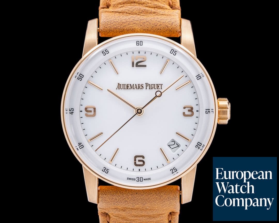 Image of Audemars Piguet Code 11.59 Automatic 18K Rose Gold White Dial