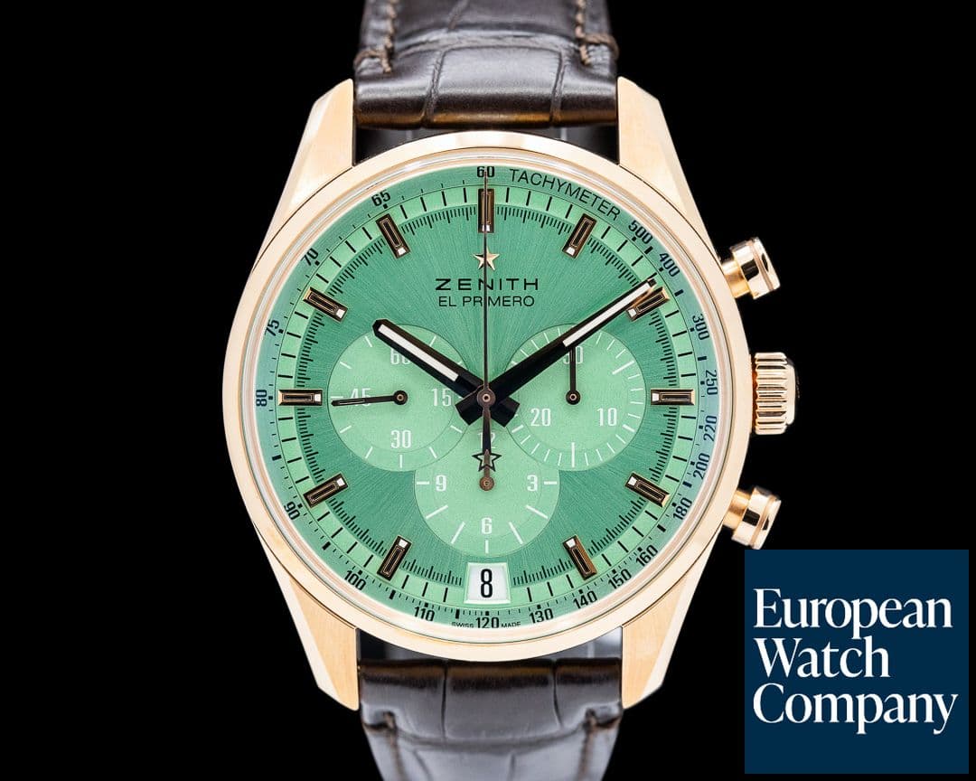 Image of Zenith El Primero Chronomaster 18K RG Green Dial LIMITED 2025