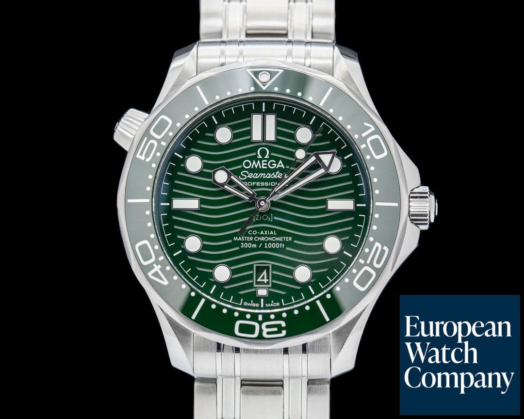 Image of Omega Seamaster Diver 300M Co-Axial Master Chronometer SS Green Dial
