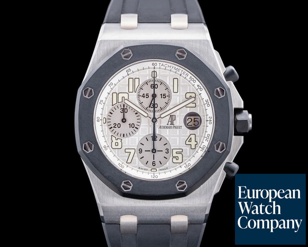 Image of Audemars Piguet Royal Oak Offshore Chronograph SS White Dial