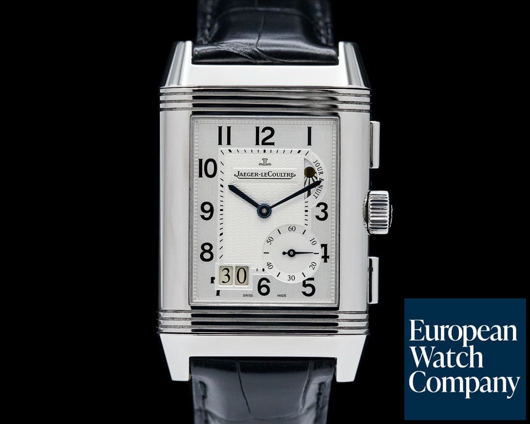Image of Jaeger LeCoultre Grande Reverso GMT SS Silver / Black Dial