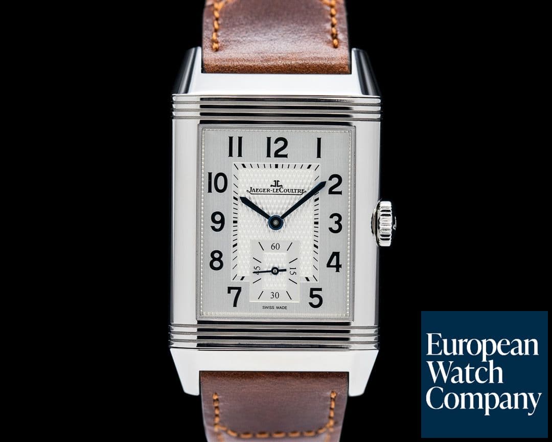 Image of Jaeger LeCoultre Reverso Classic Duoface Small Seconds SS Silver / Black Dial