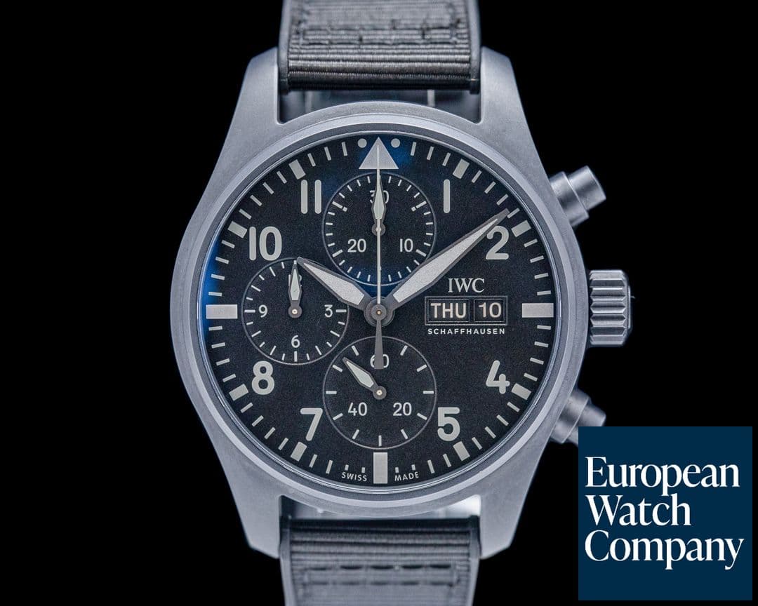Image of IWC Top Gun Chronograph Ceratanium Black Dial