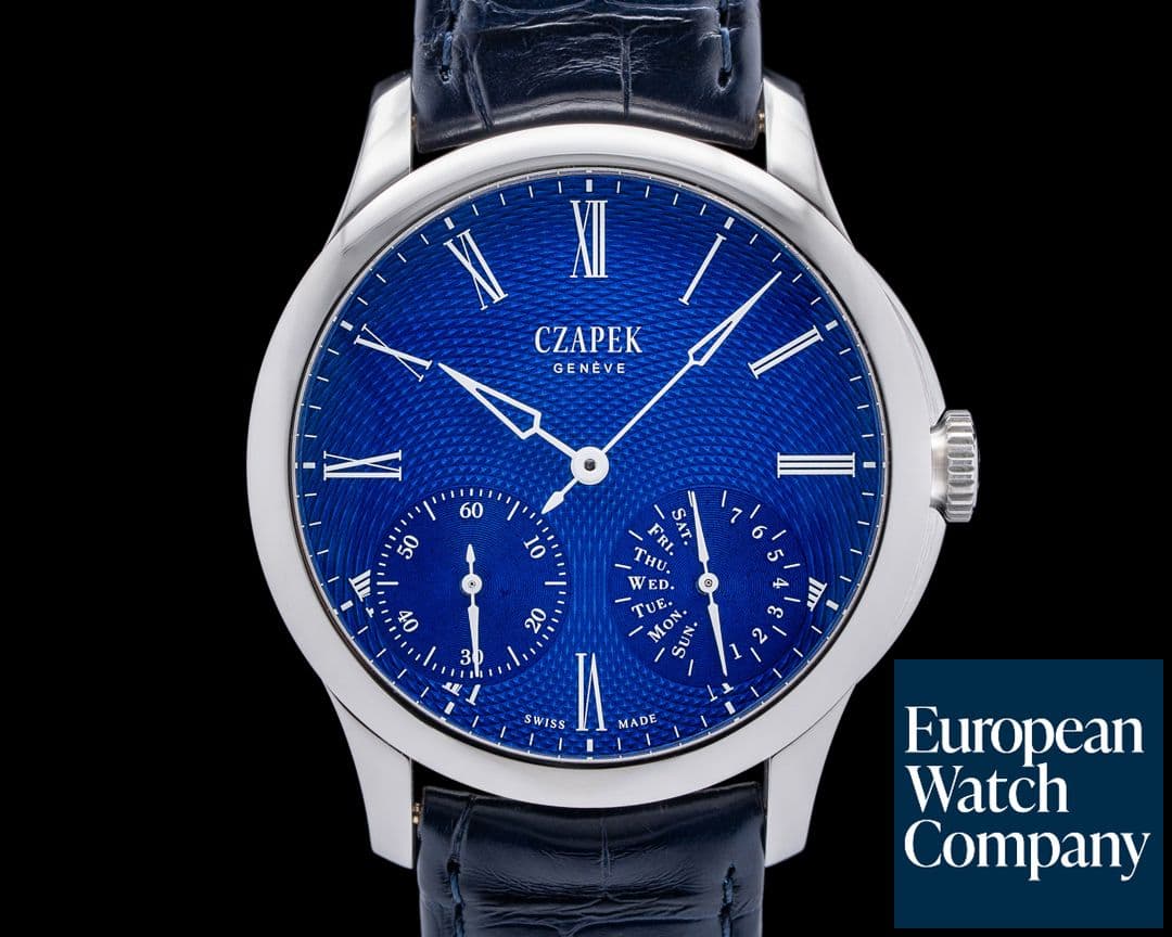 Image of Czapek & Cie Quai des Bergues SS Sapphire Blue Dial