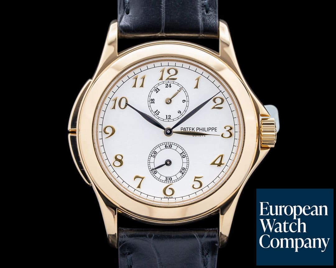 Image of Patek Philippe 5134J Travel Time 18K Yellow Gold Breguet Numerals White Dial