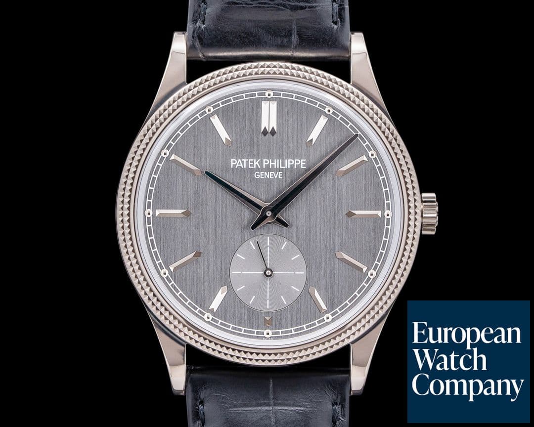 Image of Patek Philippe 6119G Calatrava Manual 18K White Gold Gray Dial