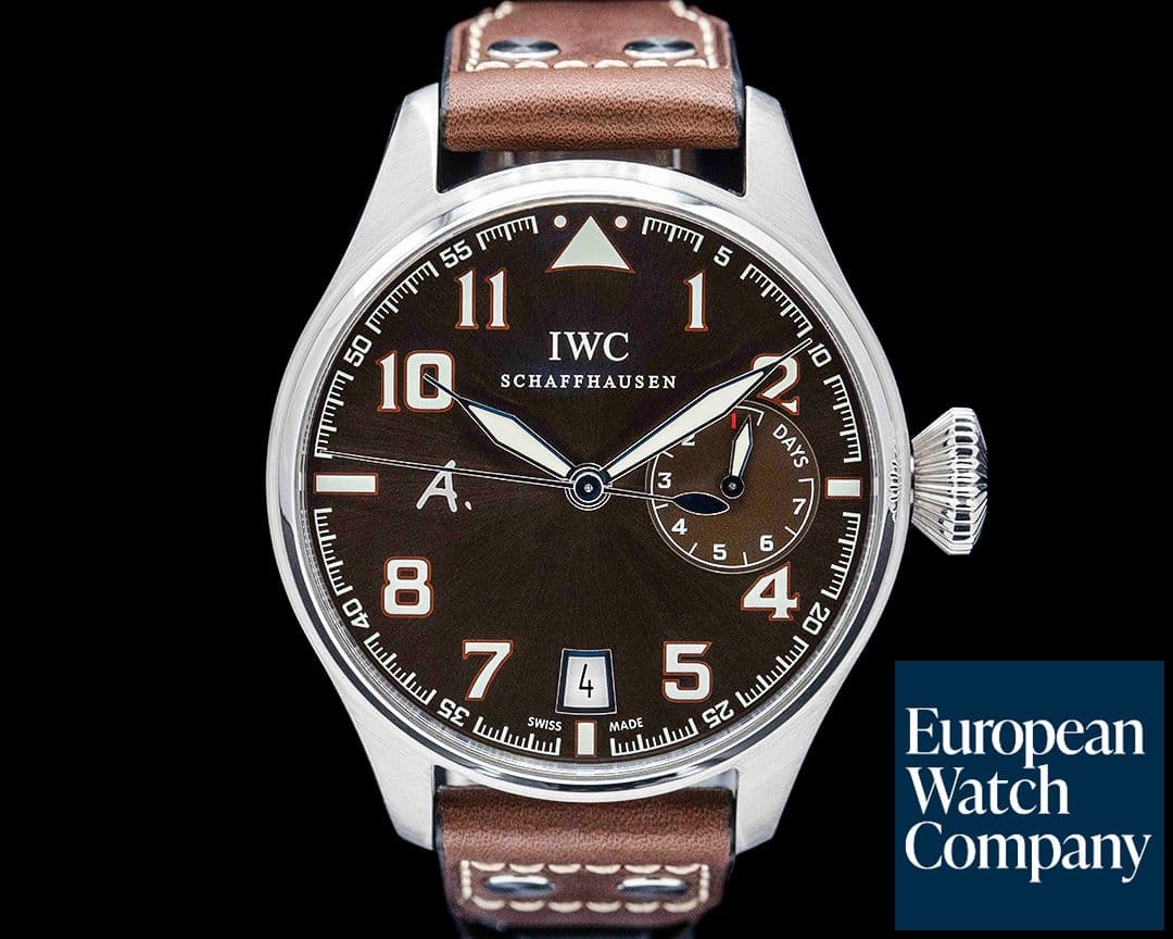 Image of IWC Big Pilot Antoine De Saint Exupery SS Brown Dial LIMITED