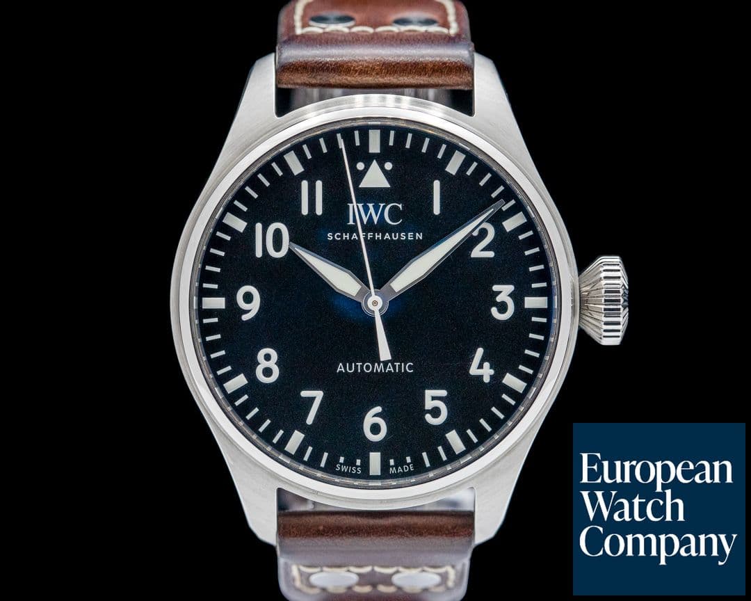Image of IWC IW329301 Big Pilots Watch SS Black Dial