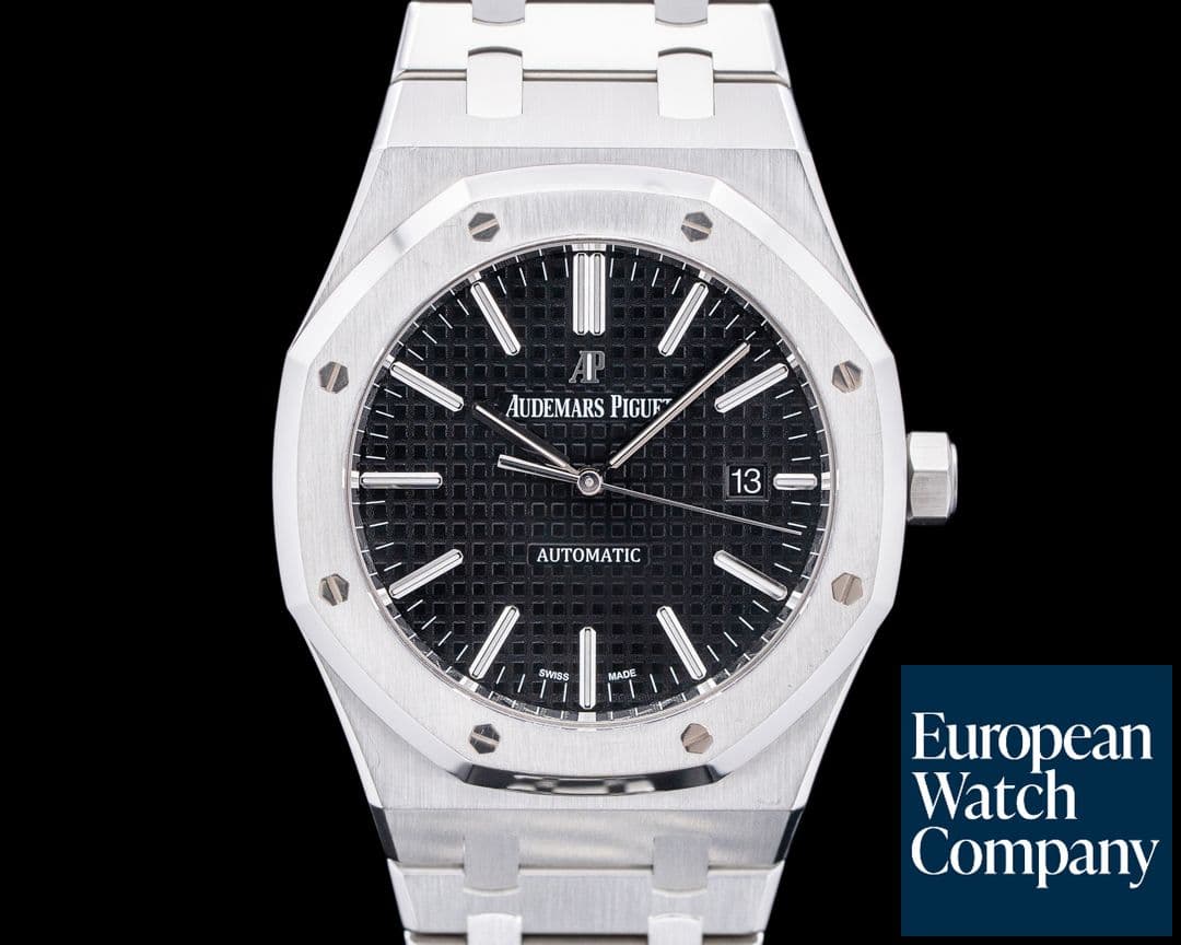 Image of Audemars Piguet 15400ST Royal Oak SS Black Dial