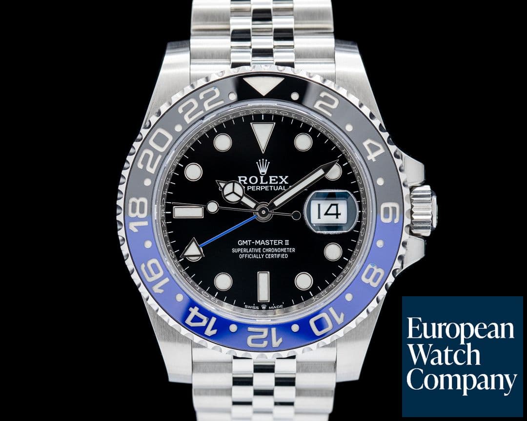 Image of Rolex 126710BLNR GMT Master II "Batman" Jubilee SS Black Dial