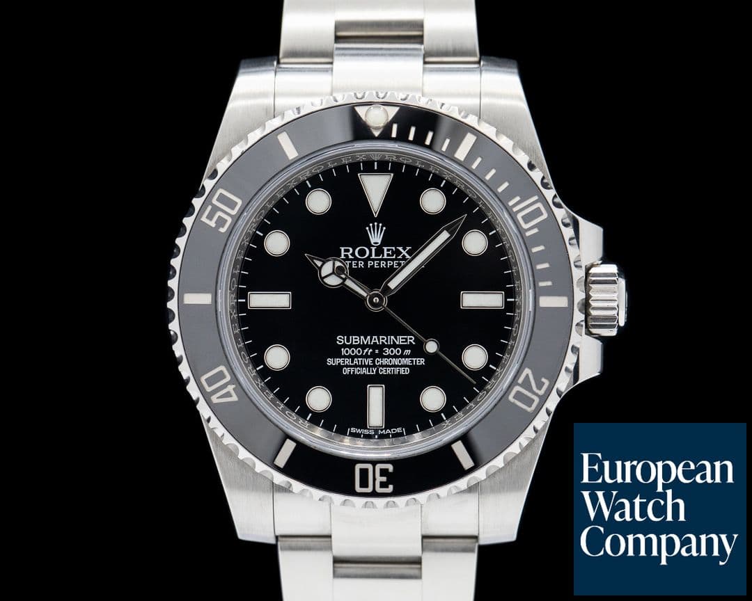 Image of Rolex Submariner 114060 No Date Ceramic Bezel SS Black Dial