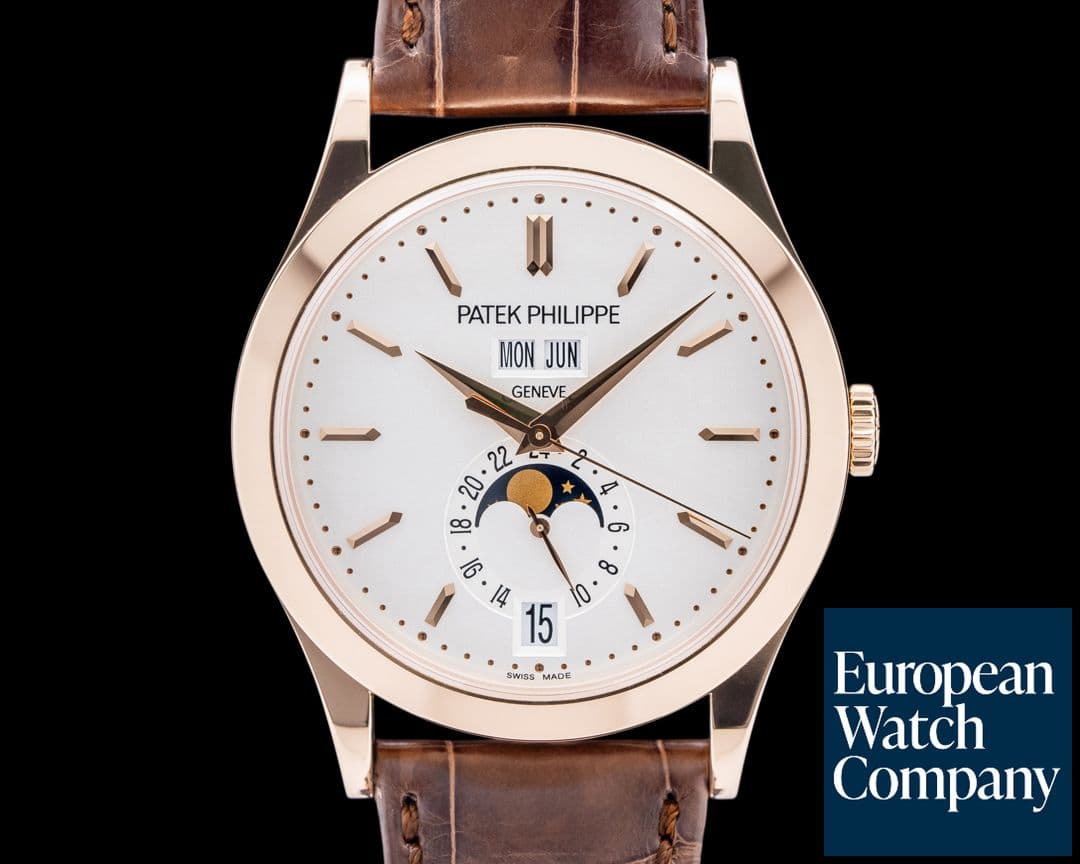 Image of Patek Philippe Annual Calendar 5396R 18K Rose Gold Silver Dial