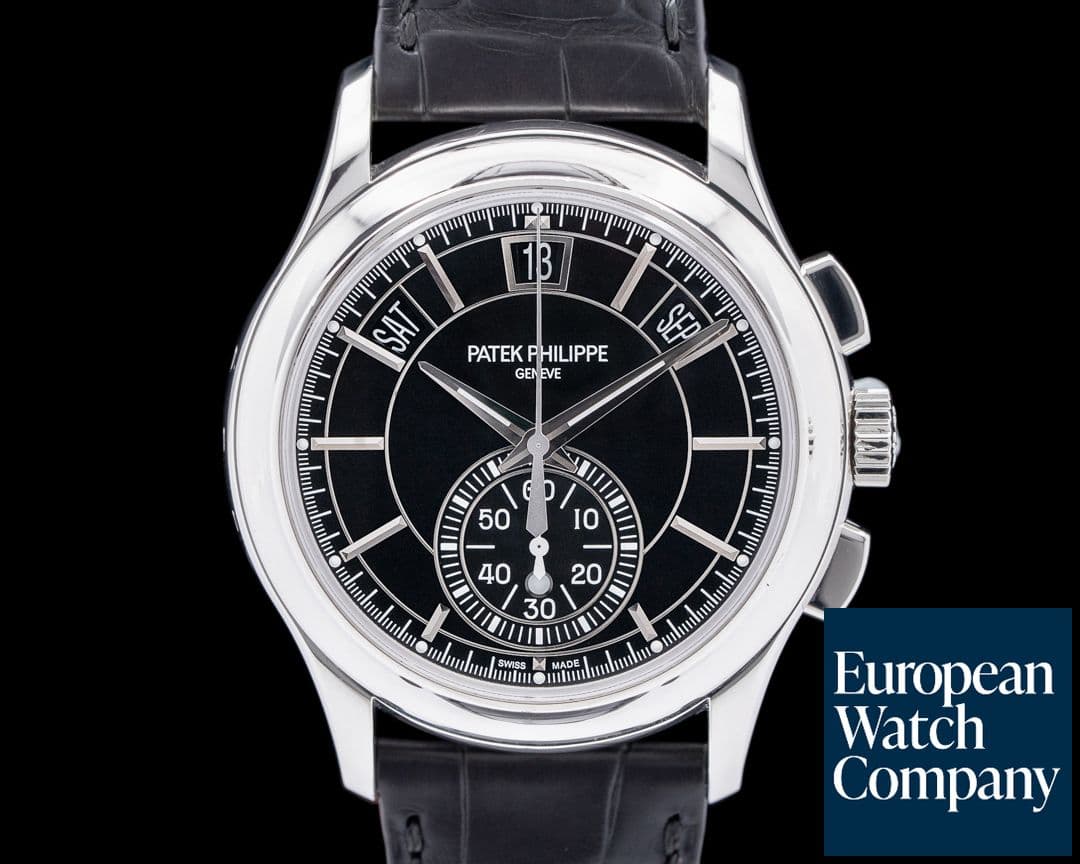 Image of Patek Philippe Chronograph Annual 5905P Calendar Platinum Black Dial