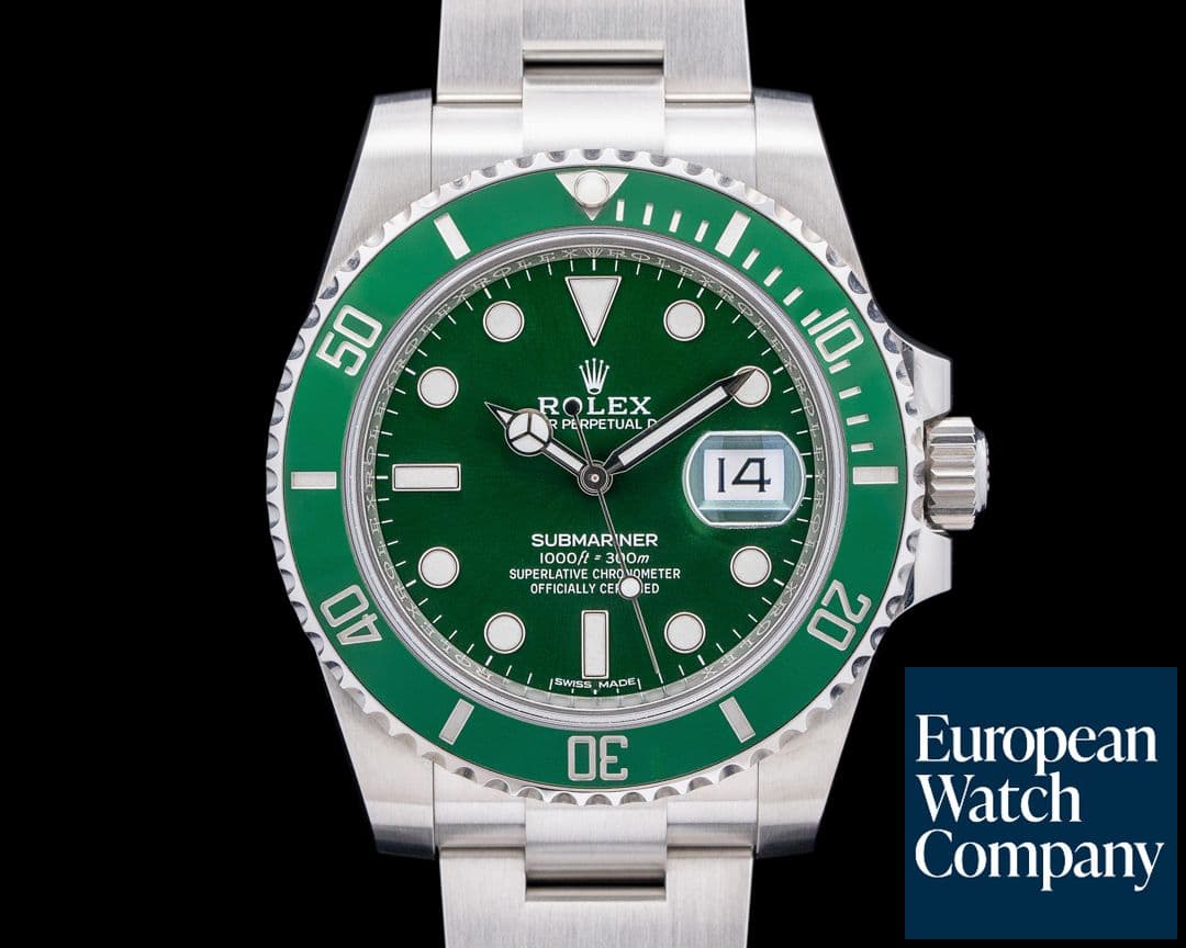Image of Rolex Submariner "Hulk" Green Ceramic Bezel SS Green Dial