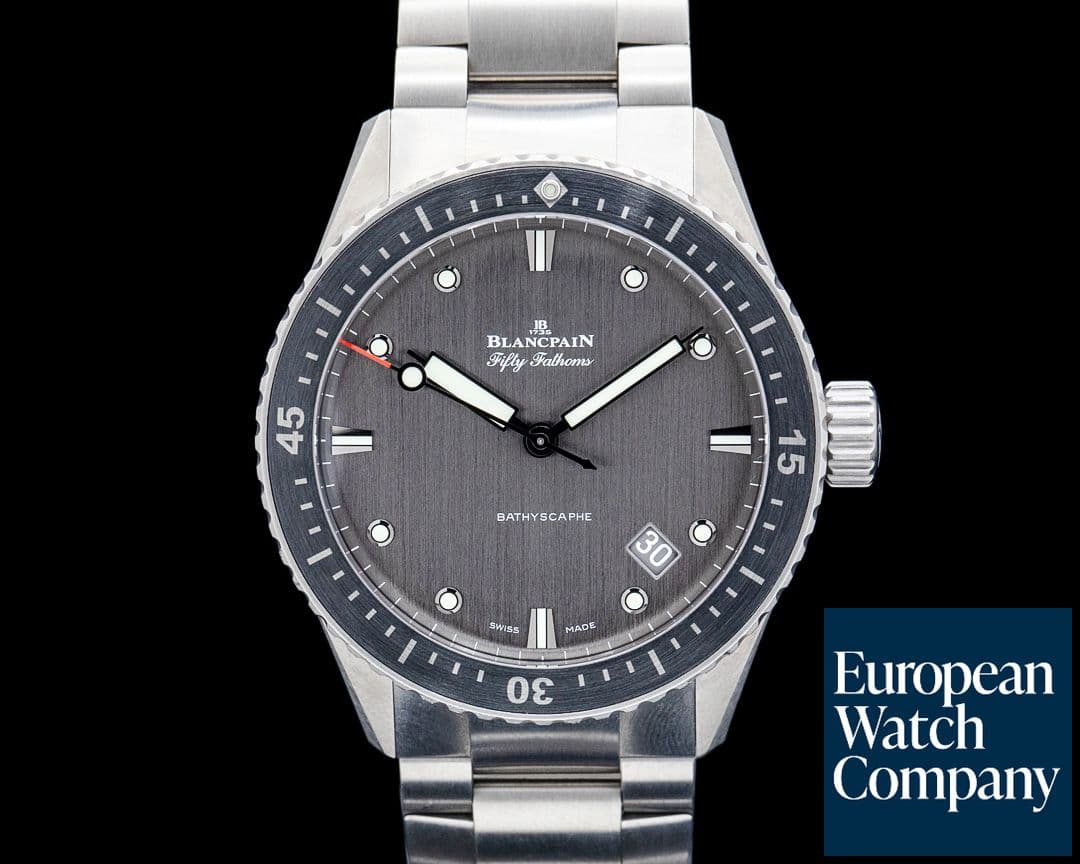 Image of Blancpain Fifty Fathoms Bathyscaphe Titanium Gray Dial 2024