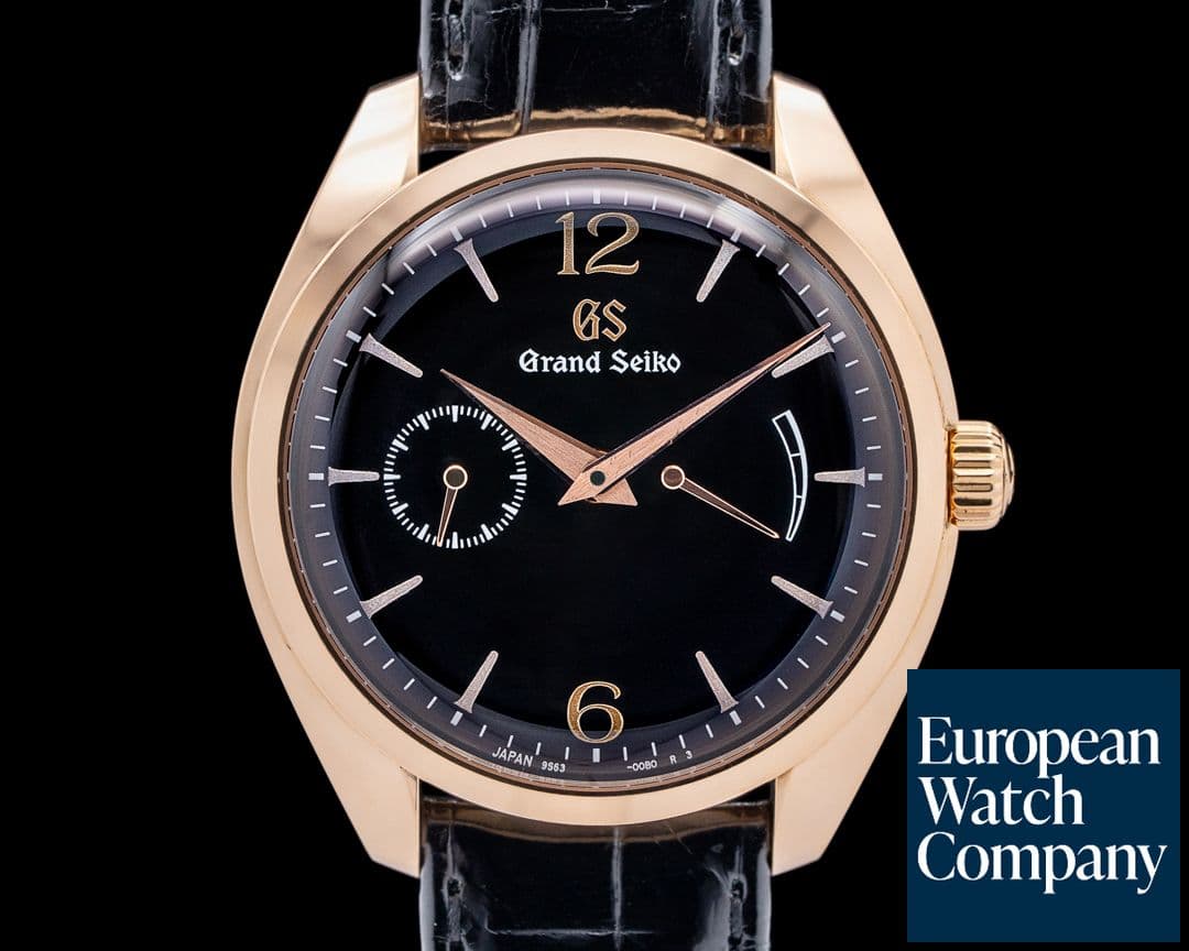 Image of Grand Seiko Elegance Collection 18K Rose Gold Black Dial LIMITED