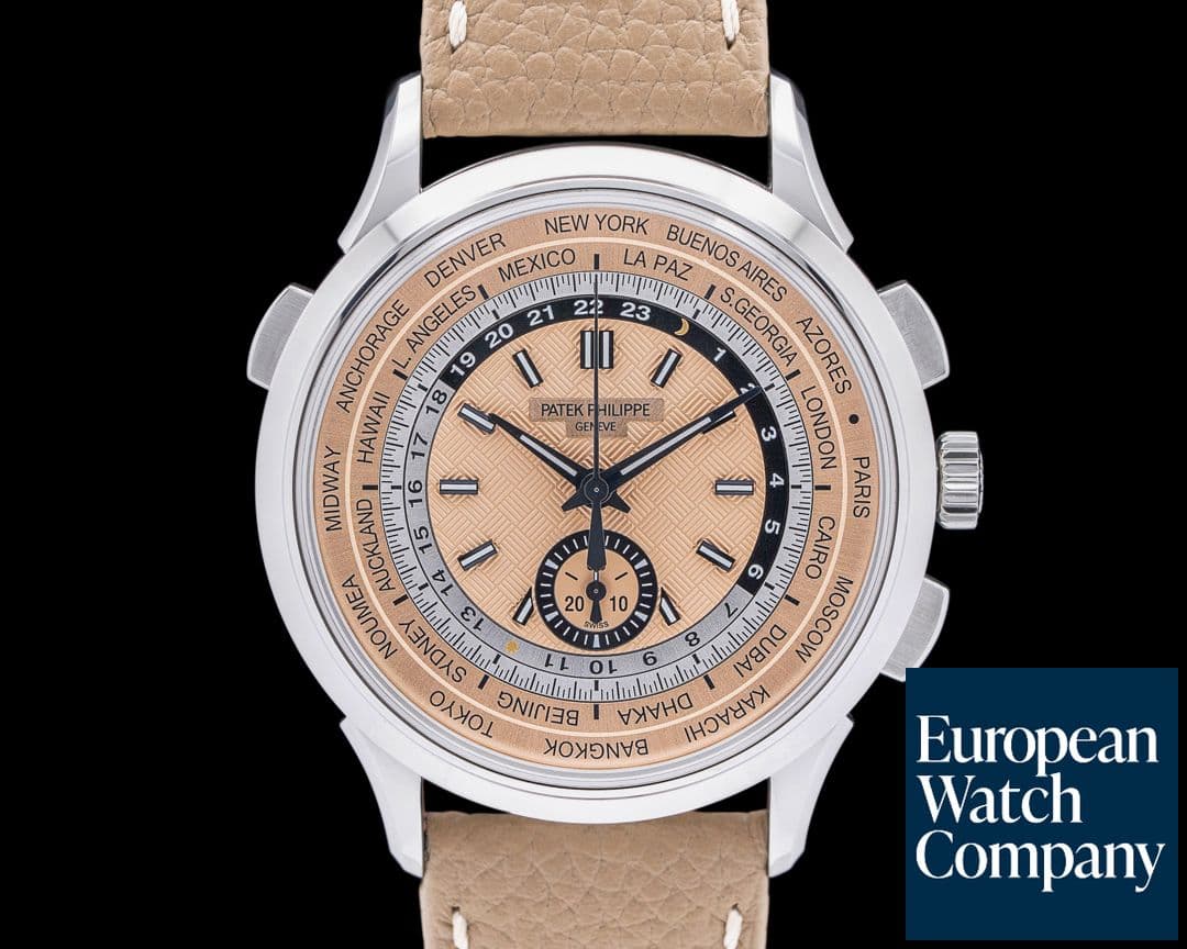 Image of Patek Philippe 5935A World Time Chronograph SS Salmon Dial 2024
