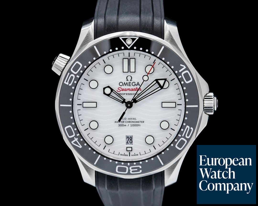 Image of Omega Seamaster Diver 300M Co-Axial Master Chronometer SS White Dial
