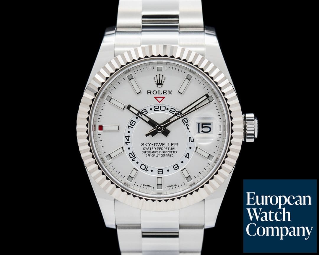 Image of Rolex 326934 Sky-Dweller SS Silver Dial