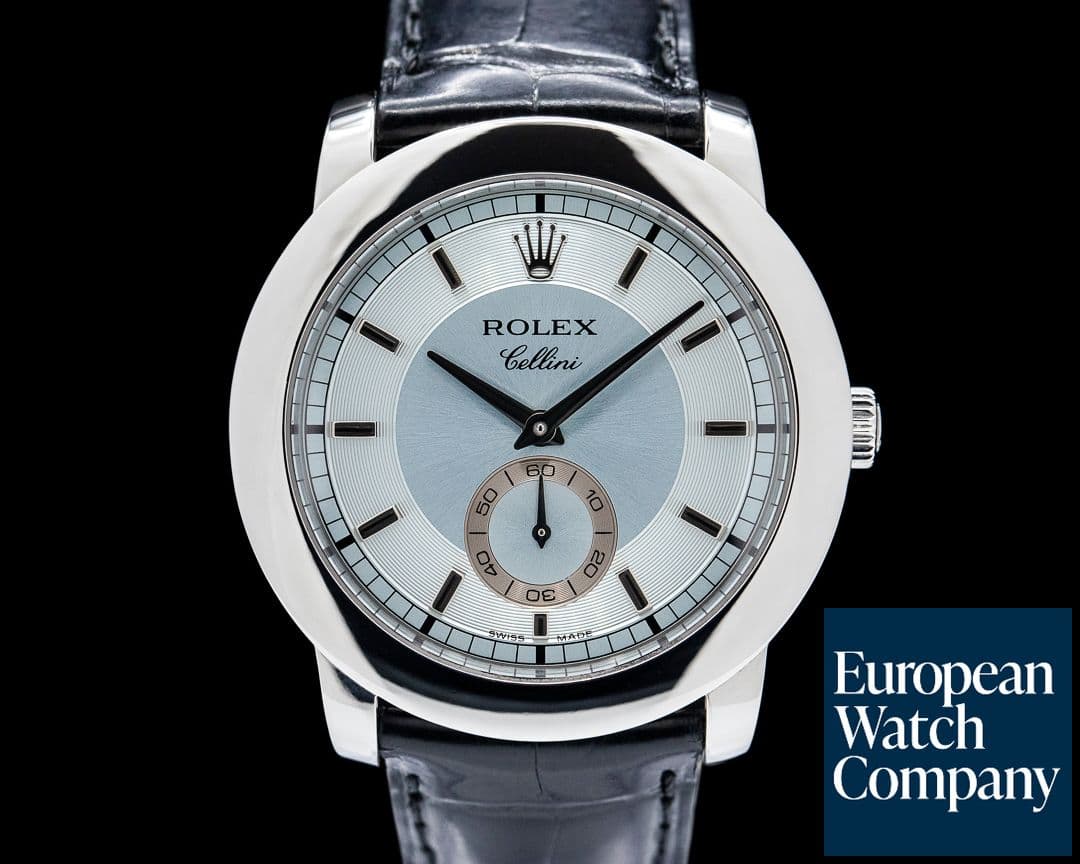 Image of Rolex Cellini "Cellinium" Platinum Glacier Blue Dial