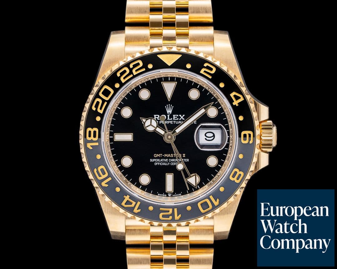 Image of Rolex GMT Master II 126718 18K Yellow Gold Jubilee Black Dial