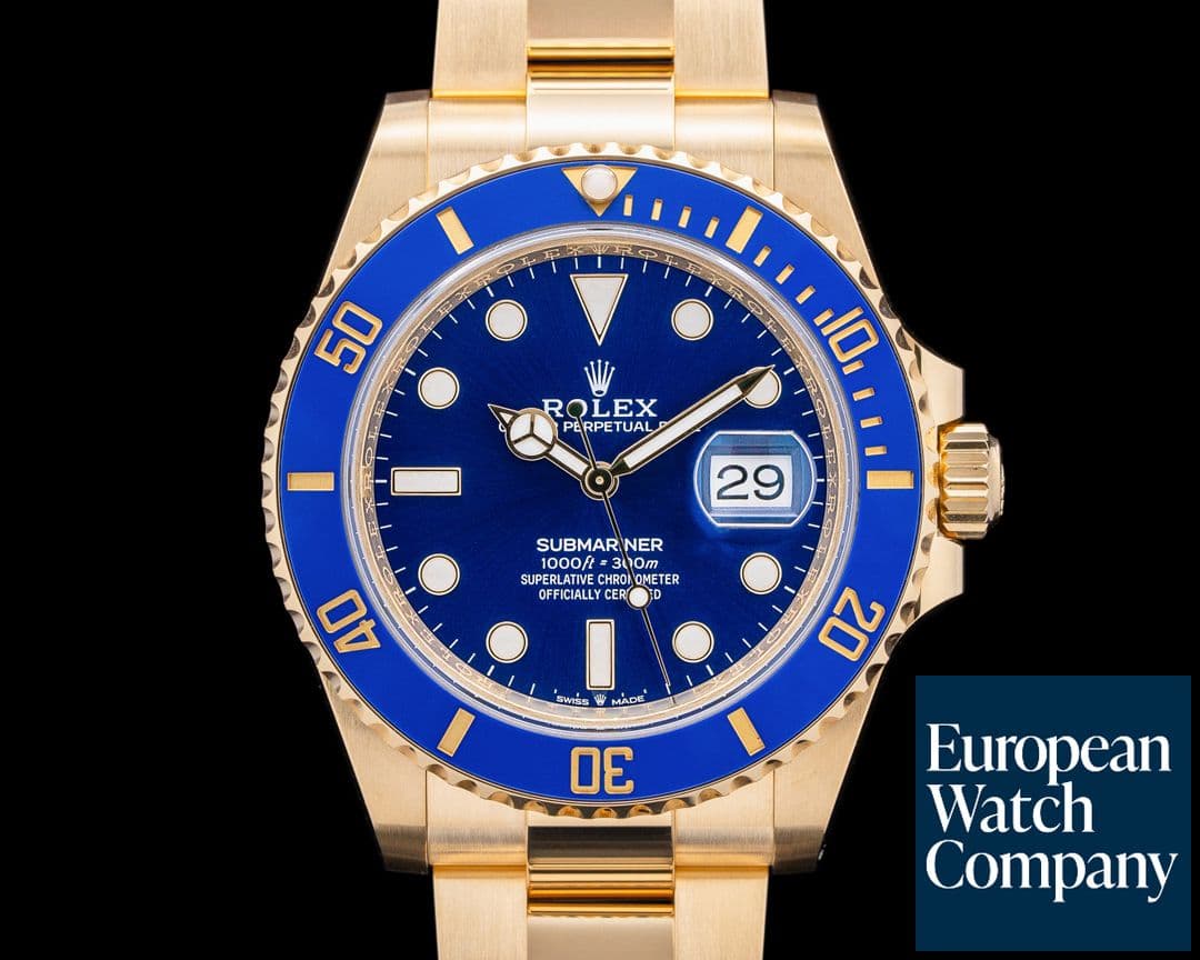 Image of Rolex Submariner 126618 18K Yellow Gold Blue Dial 2024