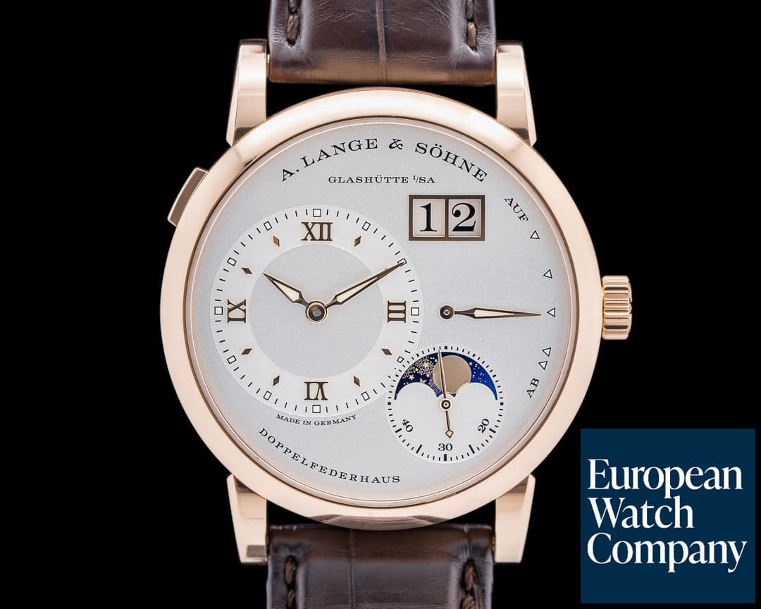 Image of A. Lange and Sohne 192.032 Lange 1 Moon 18K Rose Gold Silver Dial