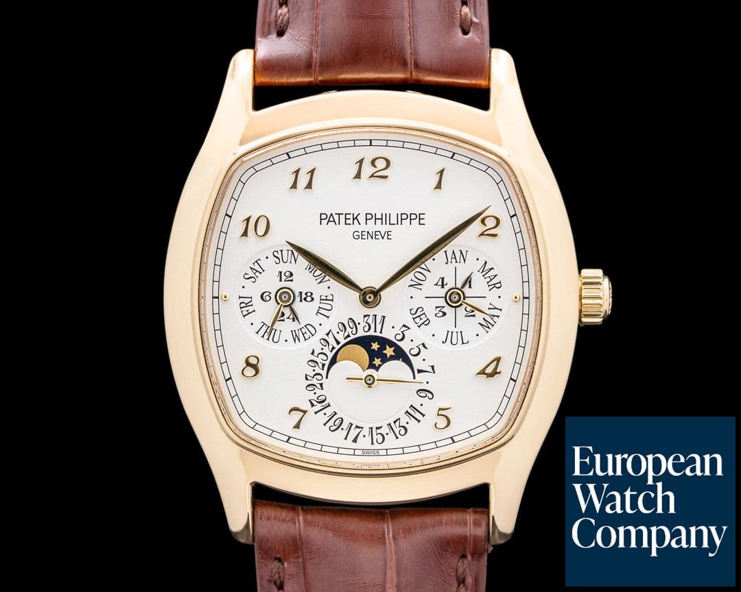Image of Patek Philippe Perpetual Calendar 5940J 18K Yellow Gold Cushion Case