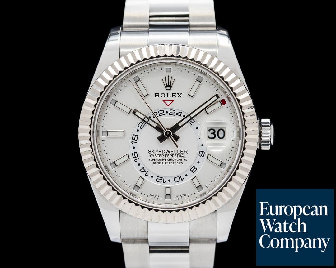 Image of Rolex 326934 Sky-Dweller SS Silver Dial