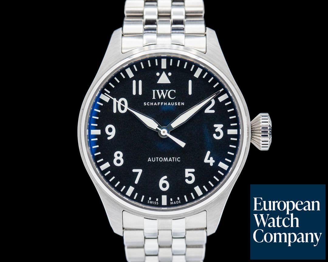 Image of IWC IW329301 Big Pilots Watch SS Black Dial
