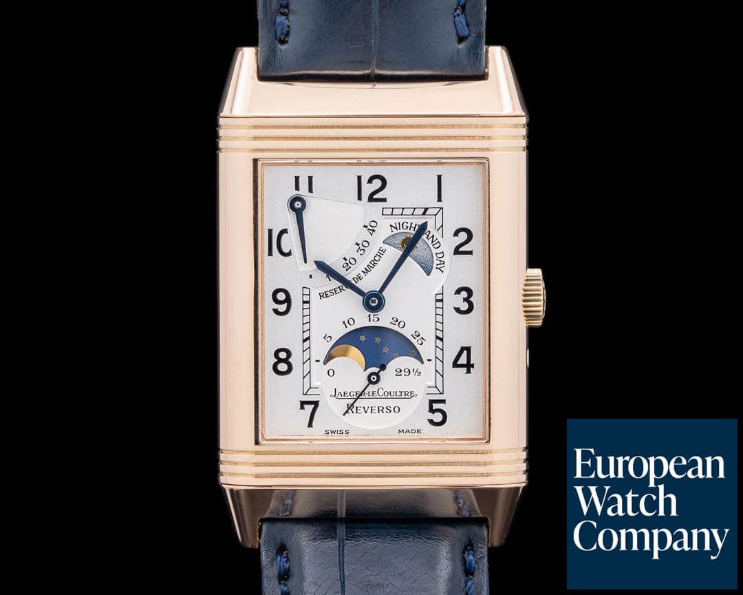 Image of Jaeger LeCoultre Reverso Sun Moon Power Reserve 18K Rose Gold