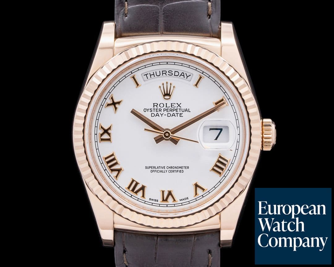 Image of Rolex Day Date President 36MM  18K Rose Gold White Dial