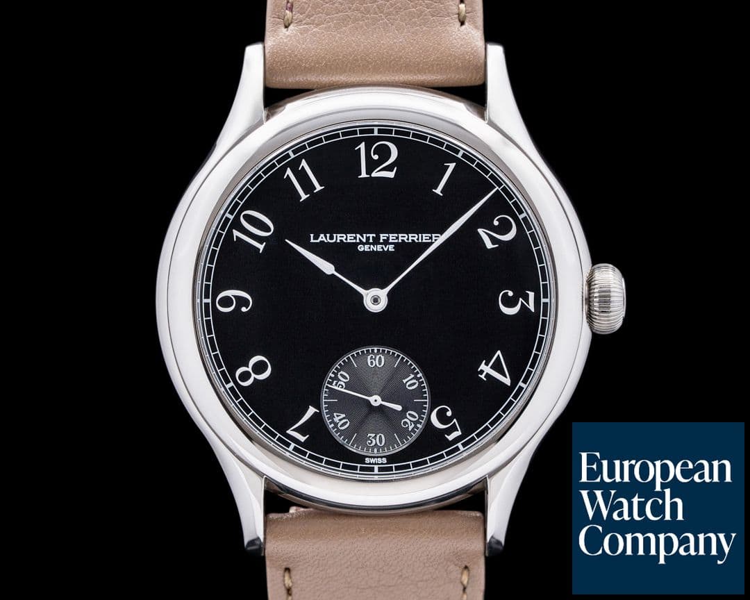 Image of Laurent Ferrier Galet Micro Rotor SS Black Arabic Dial