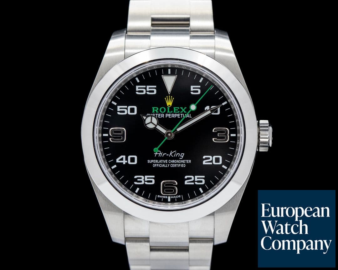 Image of Rolex Air King 116900 SS Black Dial UNWORN