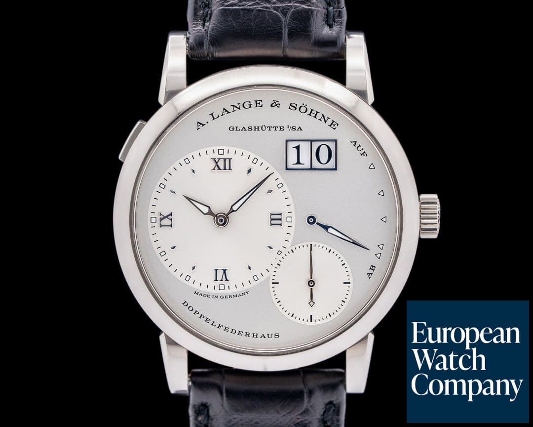 Image of A. Lange and Sohne 191.039 Lange 1 18K White Gold Silver Dial