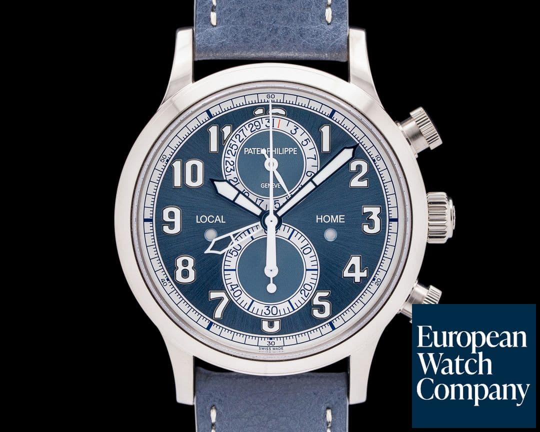 Image of Patek Philippe 5924G Calatrava Pilot Travel Time Chronograph 18K WG 2025