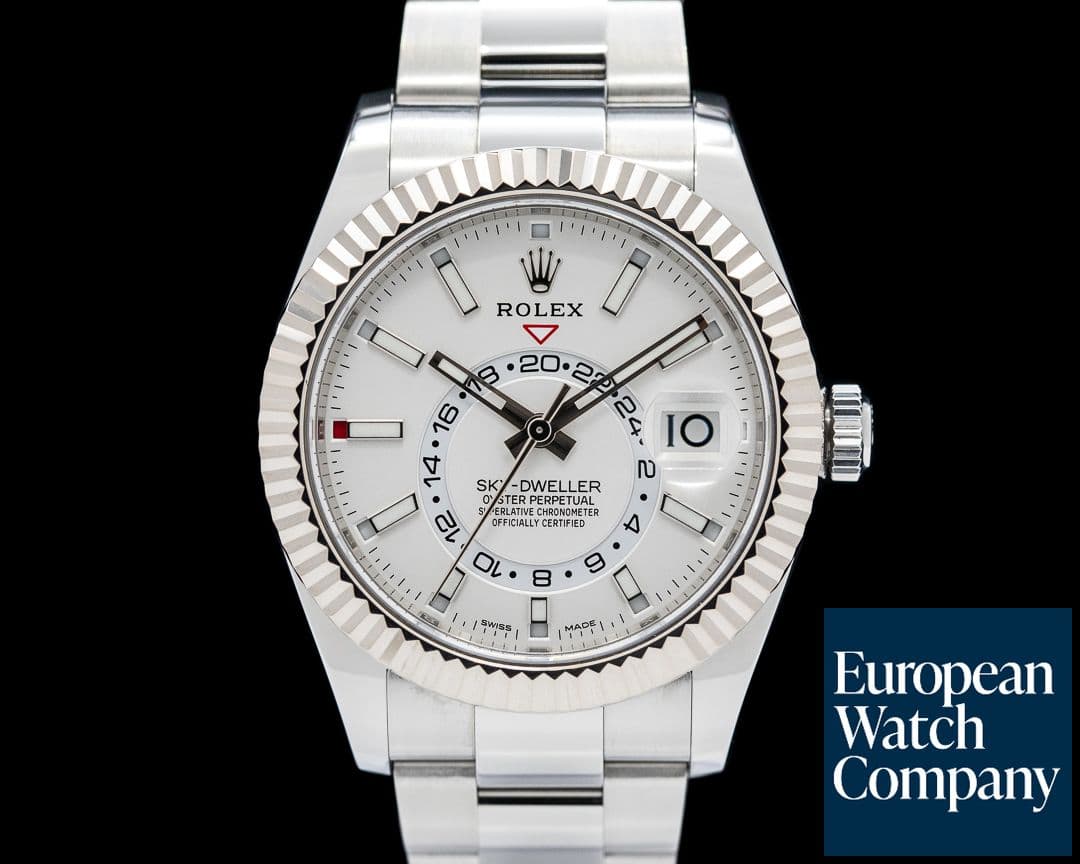 Image of Rolex 326934 Sky-Dweller SS Silver Dial FULL SET