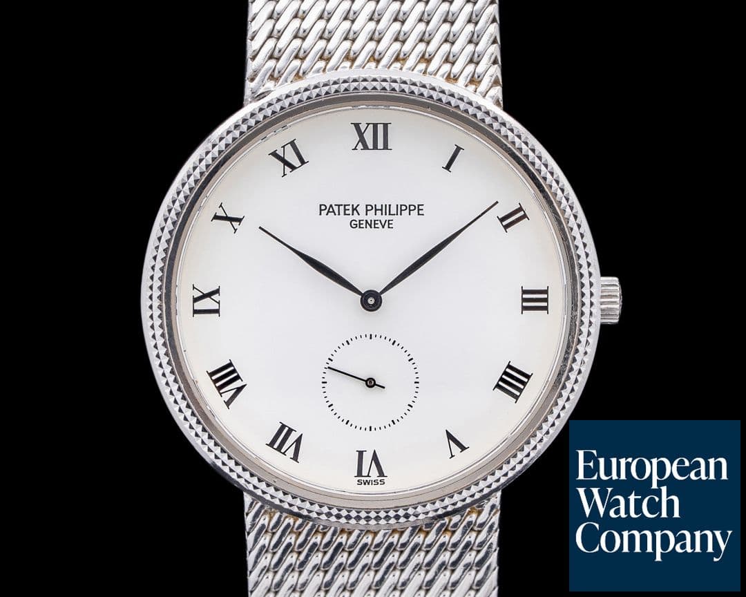 Image of Patek Philippe 3919/5G Calatrava 18K WG White Dial