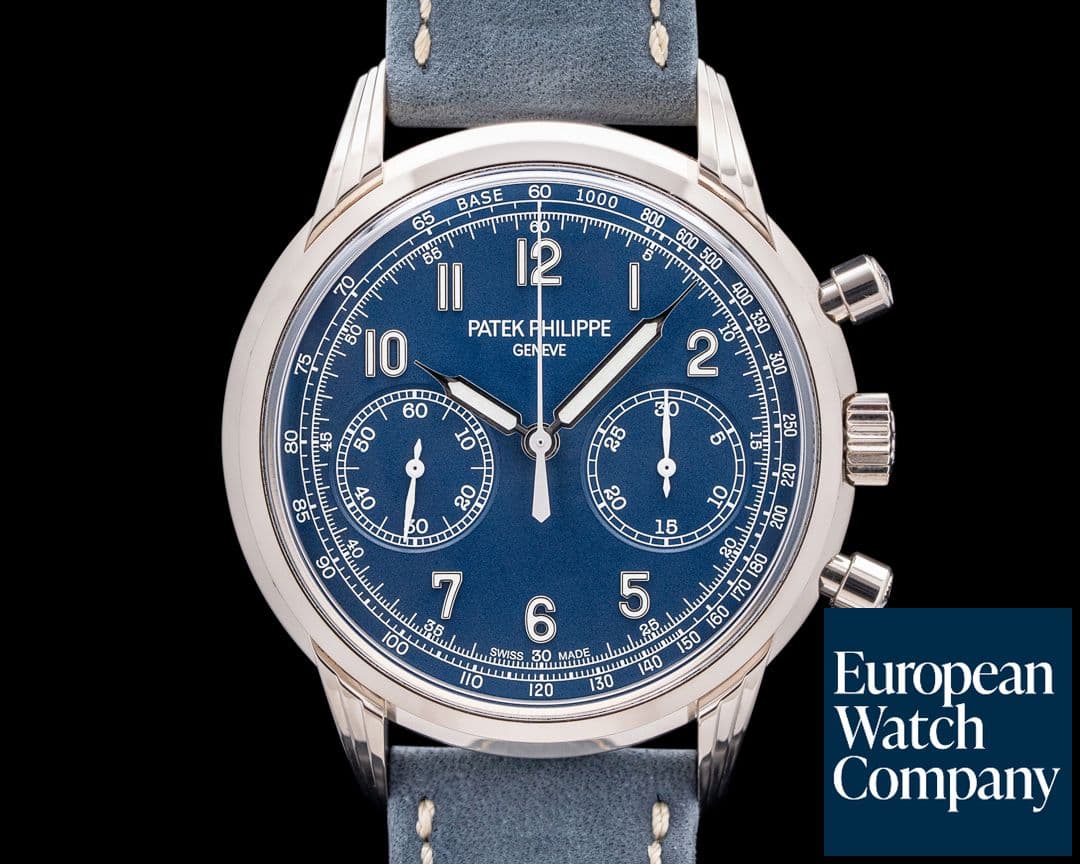 Image of Patek Philippe 5172G Chronograph 18K White Gold Blue Dial