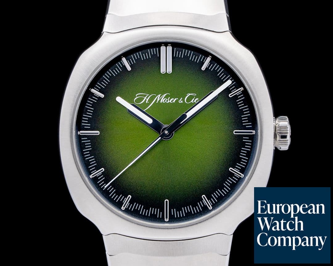Image of H. Moser and Cie. Streamliner Centre Seconds SS Green Dial